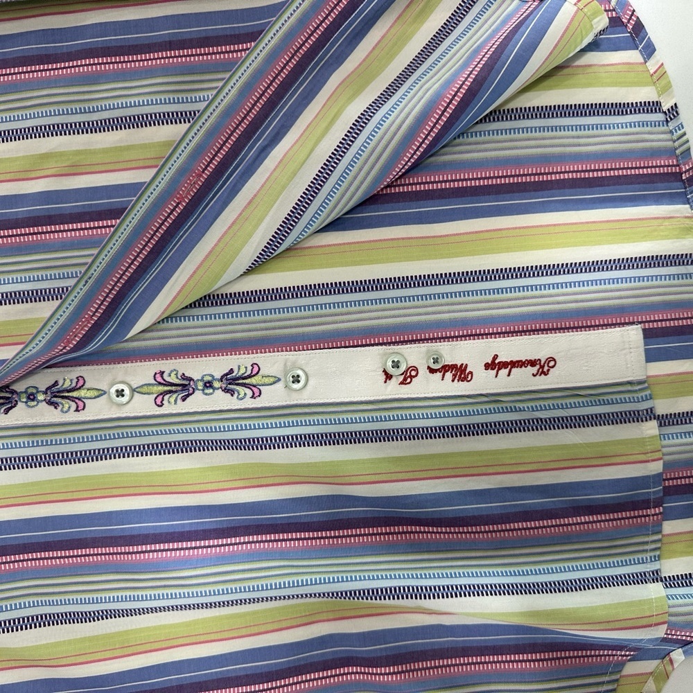 Robert Graham Multicolor Striped Button Down Shirt - Picture 4 of 7